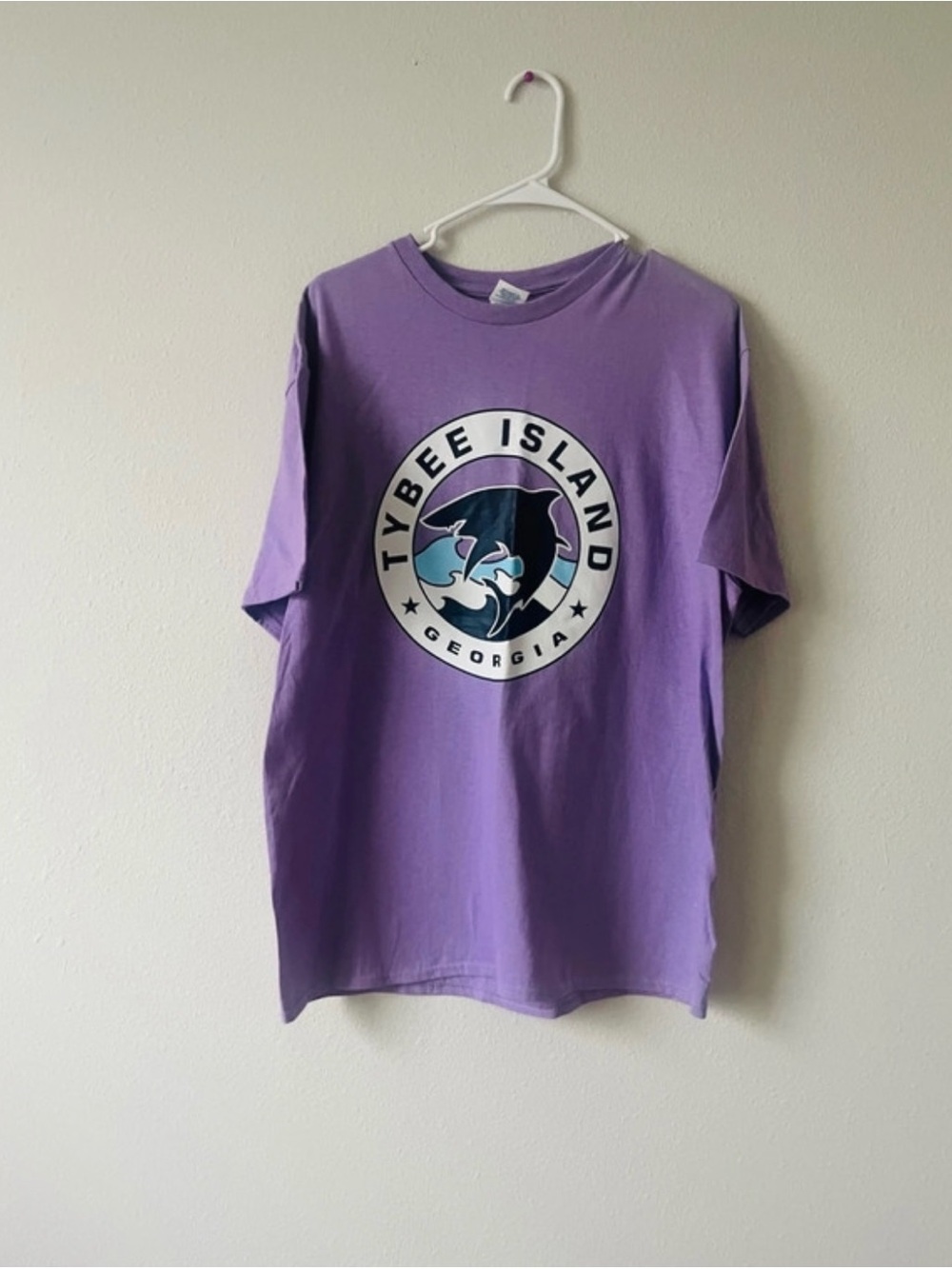 Tybee Island Purple Graphic Women’s T-Shirt Large